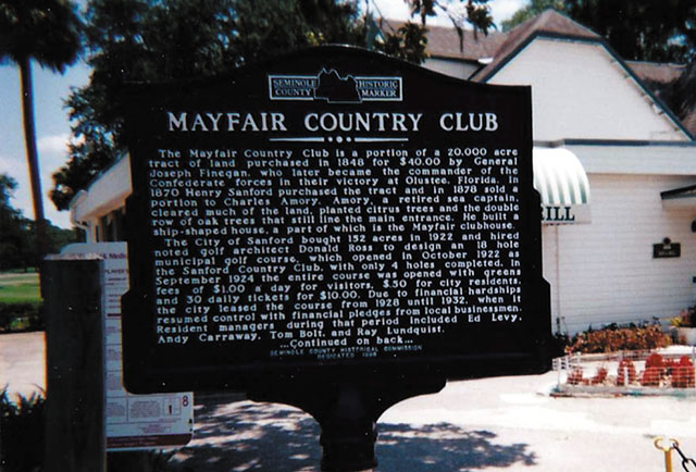 Donald Ross’ Mayfair Golf Course in Sanford, Florida